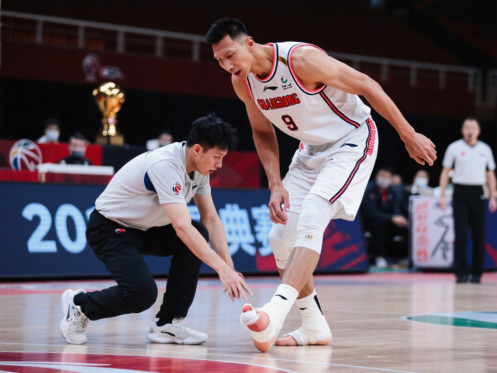 以另一位知名球员为例，CBA联赛中的易建